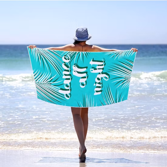 100% Polyester Customized Microfiber Beach Sports Gym Travel Towel Bath Towel